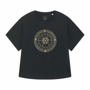 camiseta organica mandala beige
