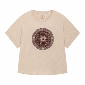 Camiseta ecológica Mandala Dark Brown