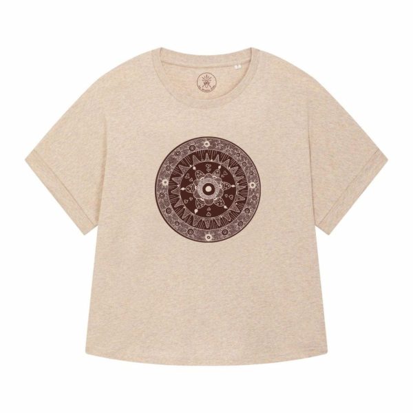 Camiseta ecológica Mandala Dark Brown