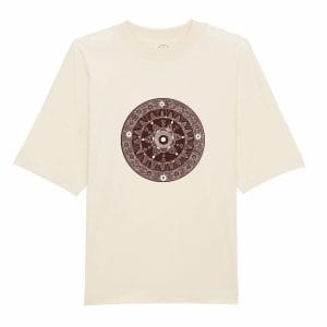 Camiseta Haya mandala dark brown