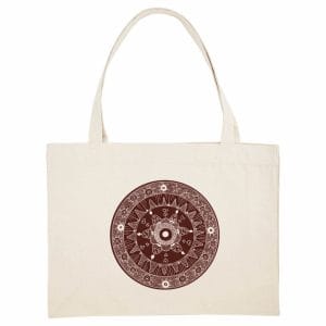 Shopping Bag Mandala Dark Brown