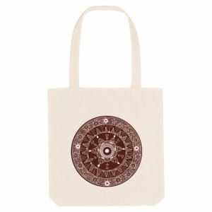 Tote Bag Mandala Dark Brown